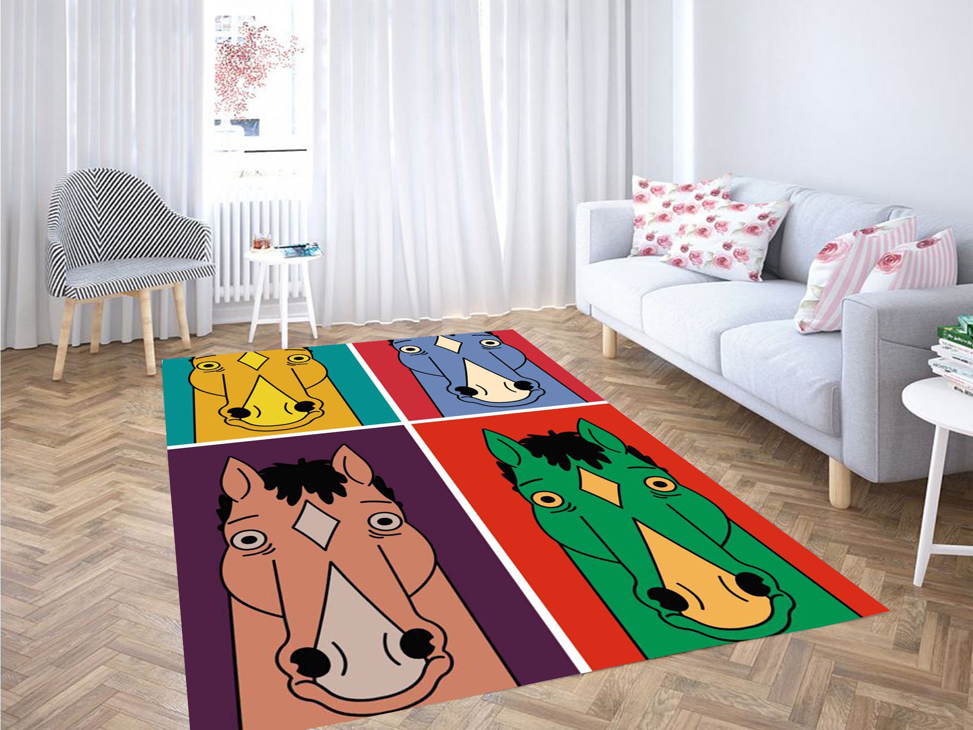 Deschea Potrait Bojack Horseman Carpet Rug