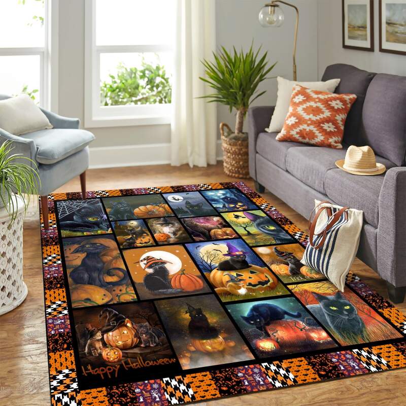 Deschea Quilt Cat Halloween Copy Mk Carpet Area Rug