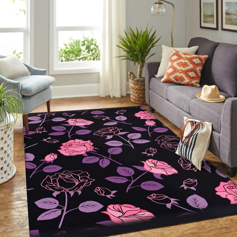 Deschea Rose Carpet Floor Area Rug