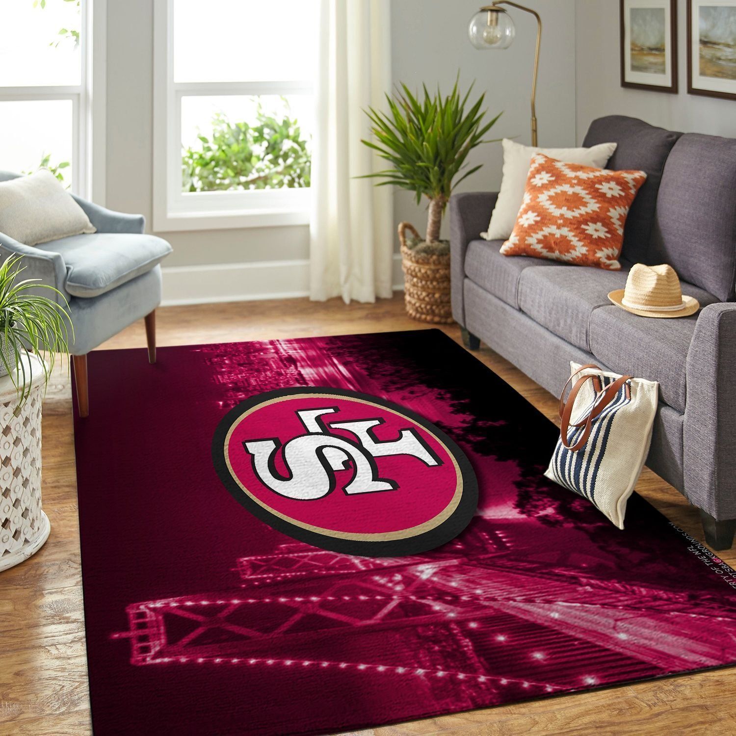 Deschea San Francisco 49ers Living Room Area Rug