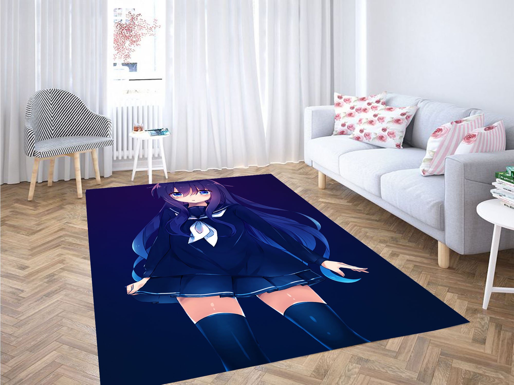 Deschea School Uniform Anime Japan Carpet Rug