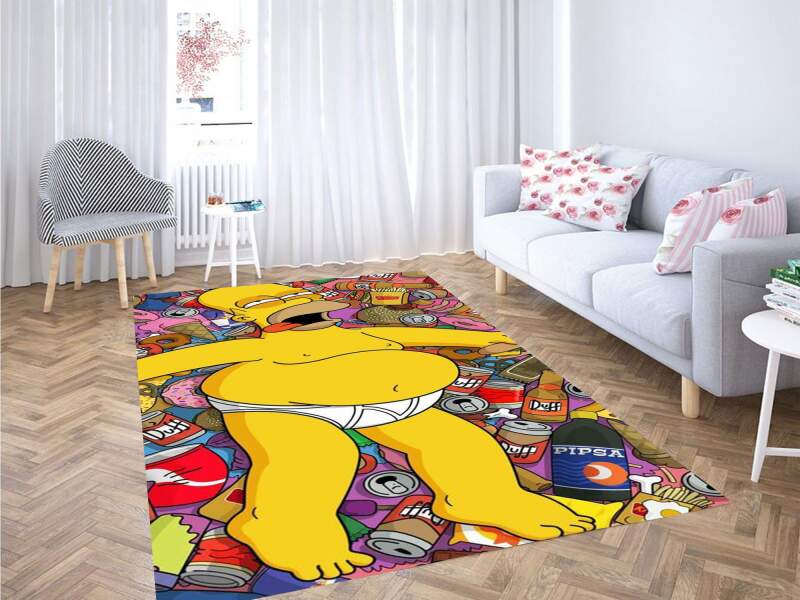 Deschea Simpsons Wallpaper Carpet Rug