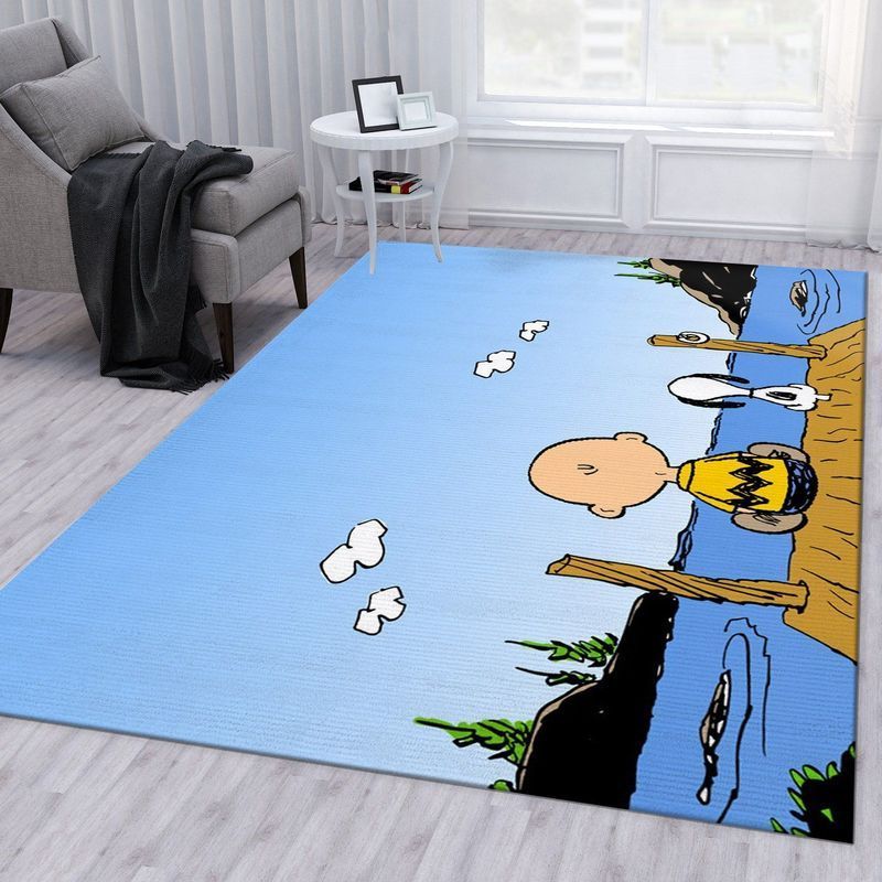 Deschea Snoopy And Charlie Brown Area Rug And