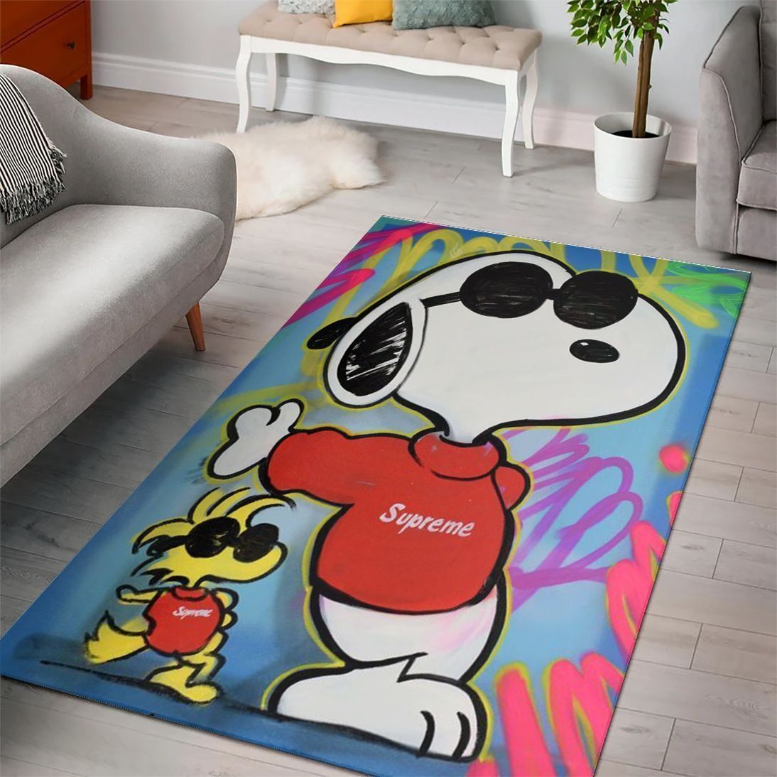 Deschea Snoopy Cartoon Movies Area Rugs