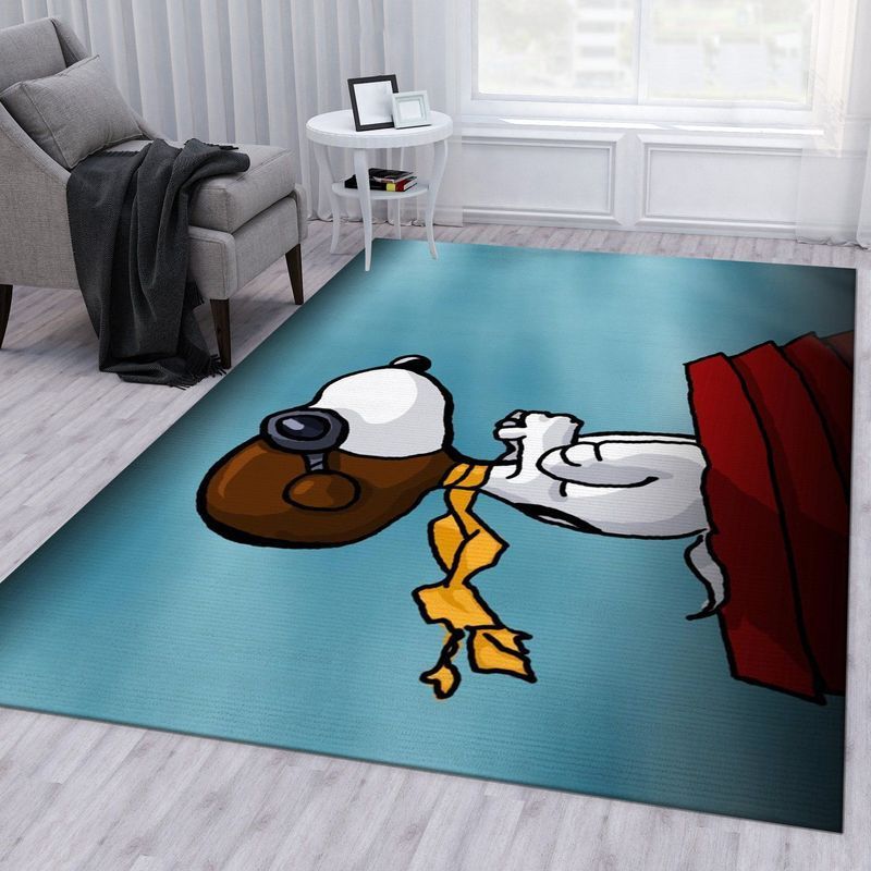 Deschea Snoopy Dog 10 Area Rug And