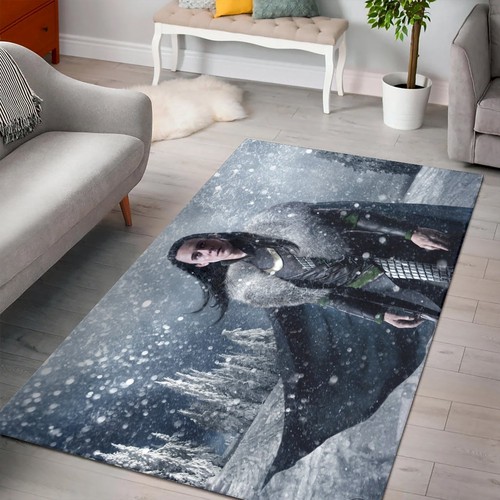 Deschea Snow Trees Cgi Long Hair Artwork Marvel Comics Rug