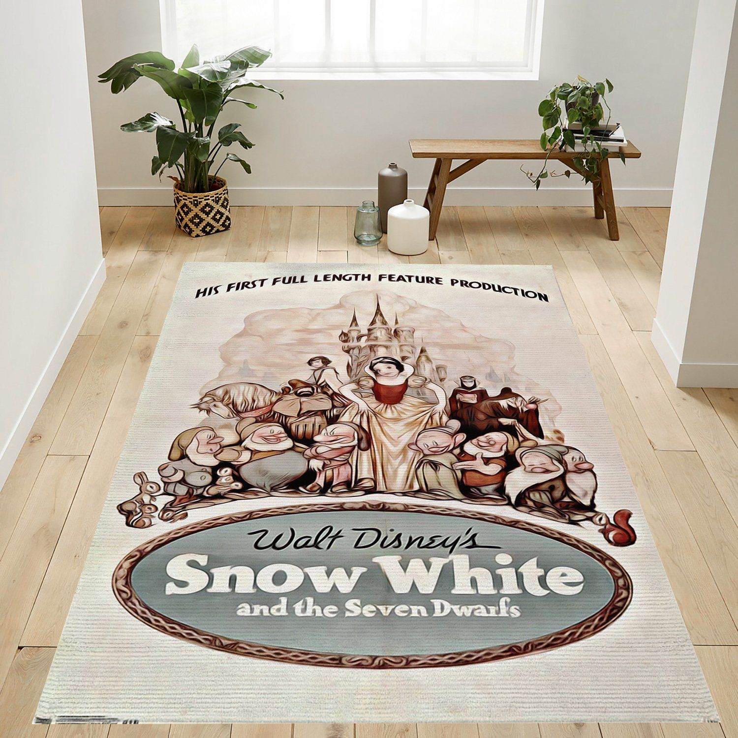 Deschea Snow White And The Seven Dwarfs Rug – Custom Size And Printing