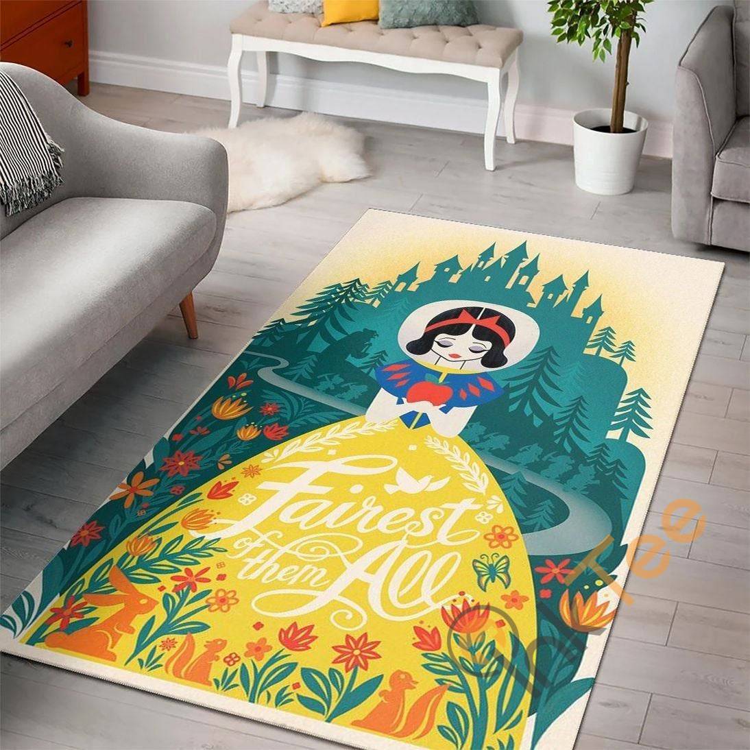 Deschea Snow White Disney Princess Movies Living Room Designer Inspired Christmas Rug