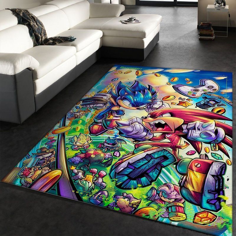 Deschea Sonic Fighters Cover Final Disney Area Rug