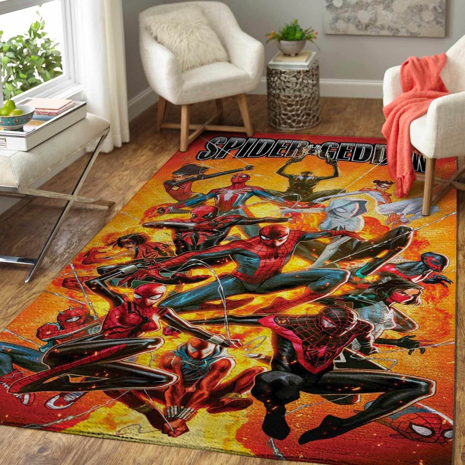 Deschea Spider Geddon Area Rug