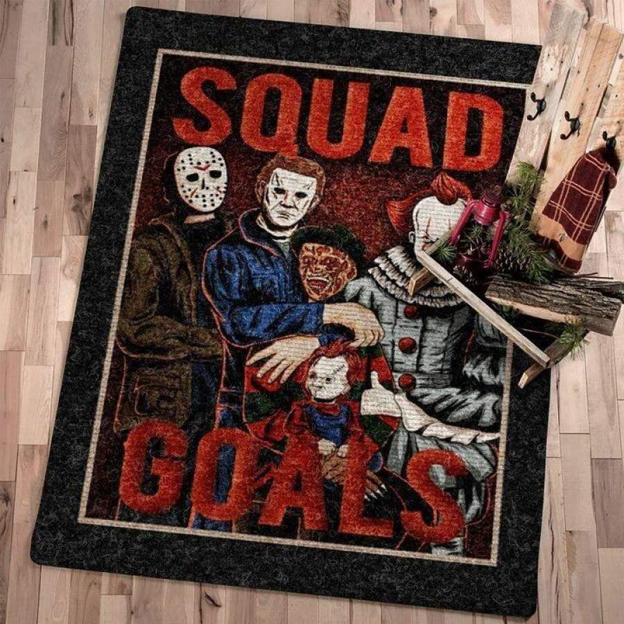 Deschea Squad Goals Horror Characters 190919 Halloween Area Rug Ofd