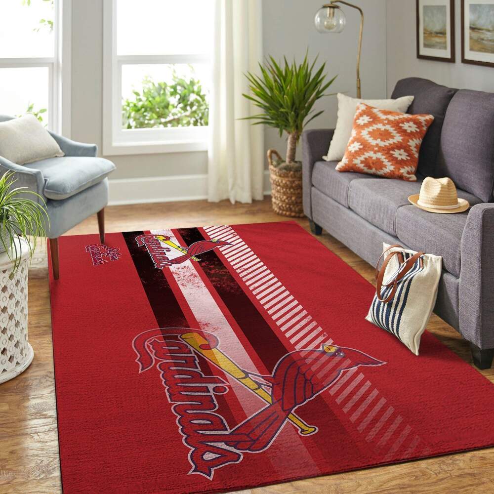 Deschea St. Louis Cardinals Mlb Area Rugs Team Logo Sports