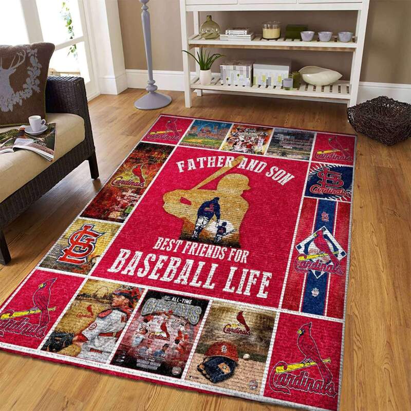 Deschea St.louis Cardinals Living Room Area Rug