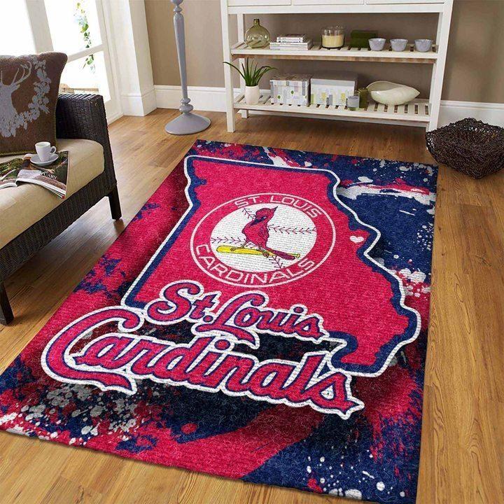 Deschea St.Louis Cardinals Mlb Baseball Area Rug Baseball V6698