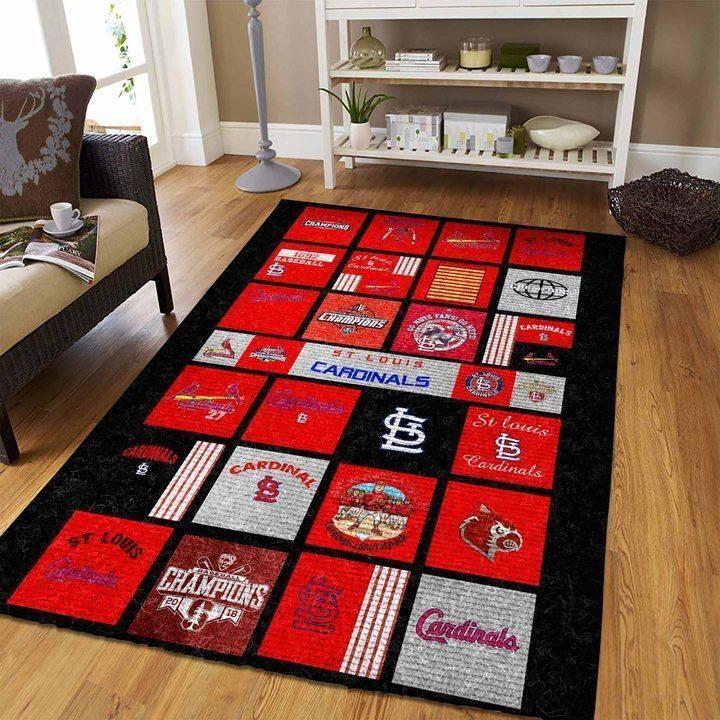 Deschea St.Louis Cardinals Mlb Baseball Area Rug Baseball V6699