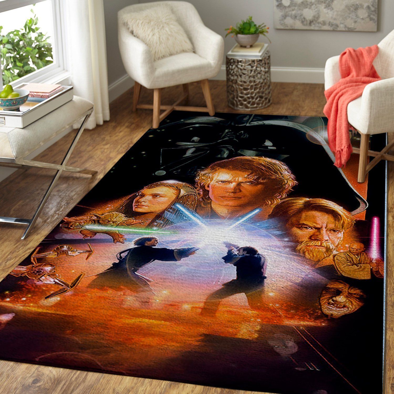 Deschea Star Wars Area Rug Revenge Of The Sith Movie