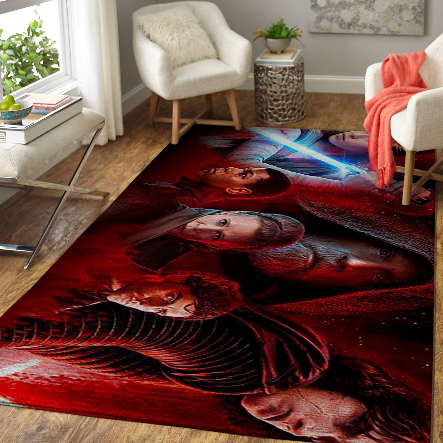 Deschea Star Wars Area Rug The Last Jedi Movie