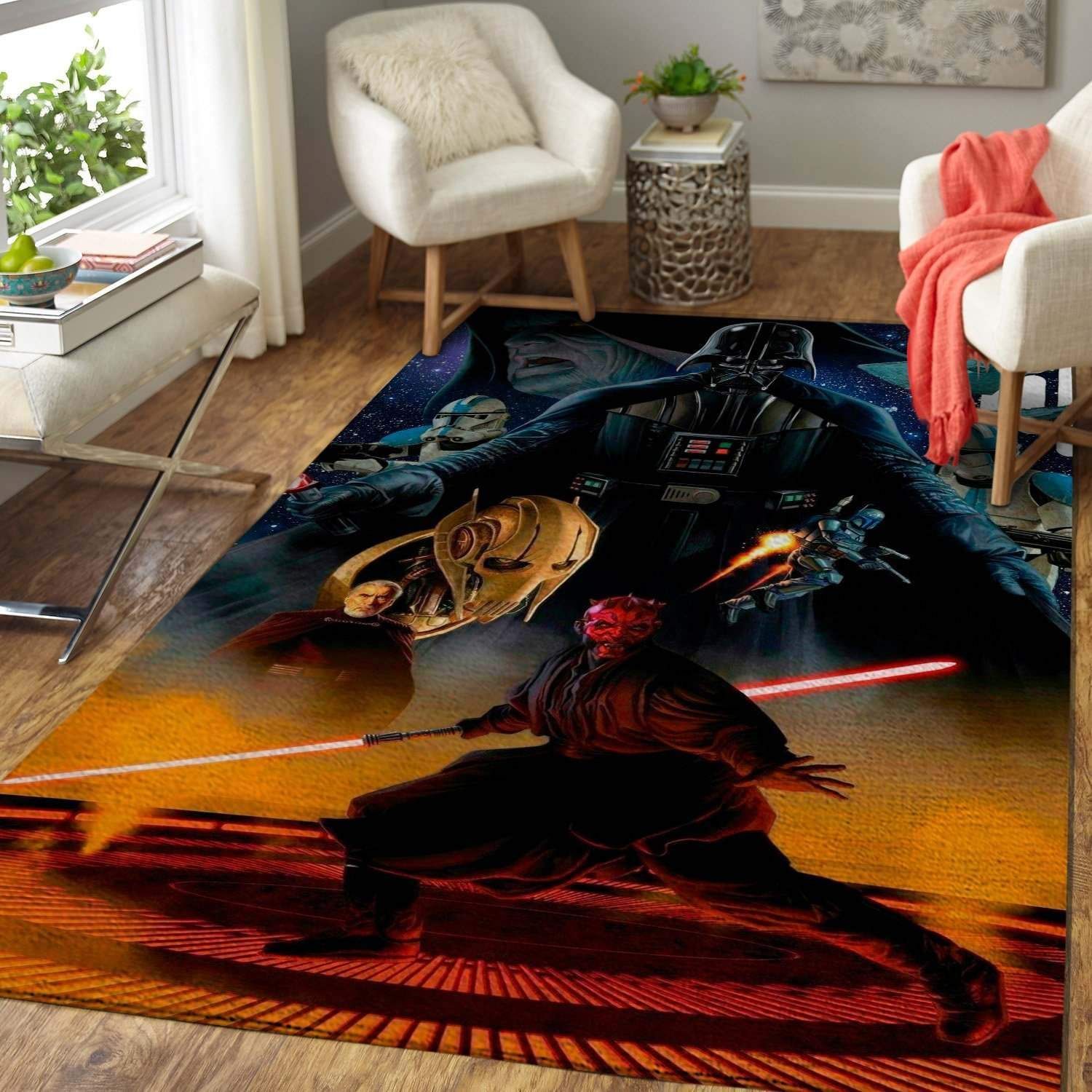 Deschea Star Wars Fans Darth Vader Area Rug Movie beautyus