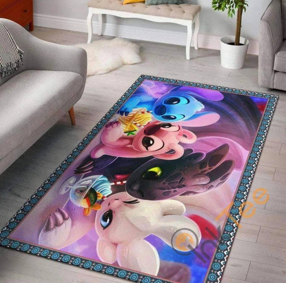 Deschea Mickey Disney Mouse Love Decorative Floor Rug