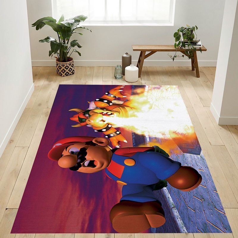 Deschea Super Mario 1 Area Rug And