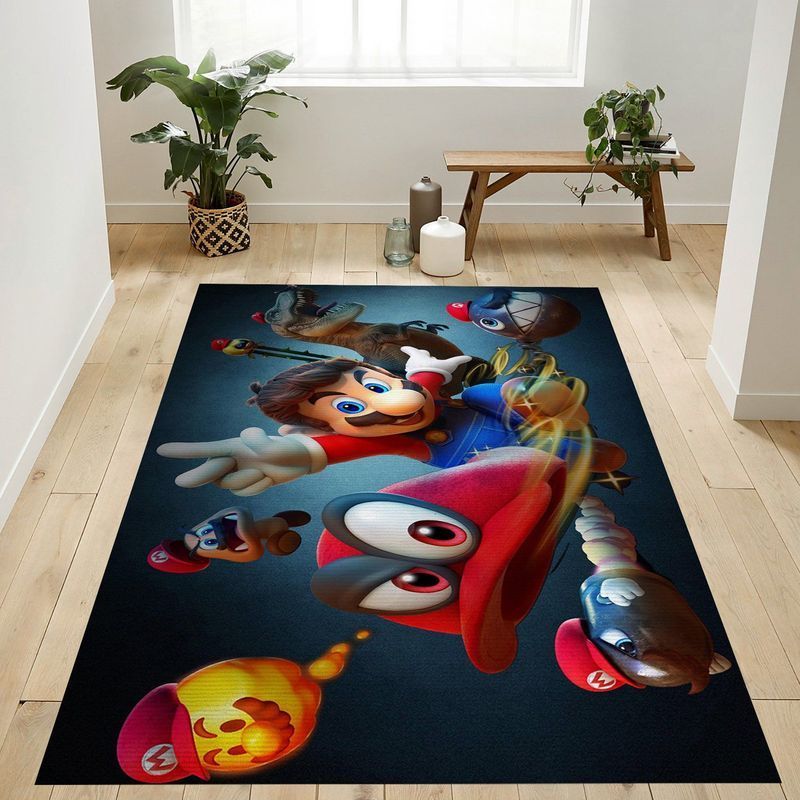 Deschea Super Mario 108 Area Rug And