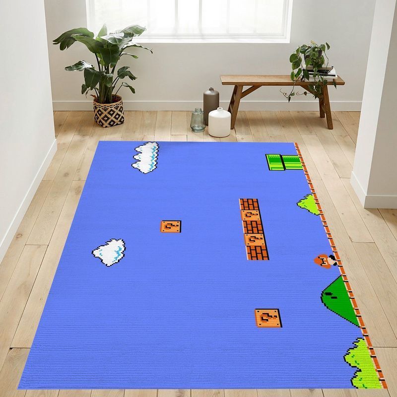 Deschea Super Mario 115 Area Rug And