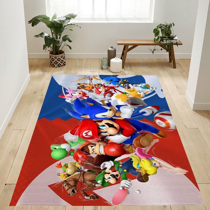 Deschea Super Mario 118 Area Rug And