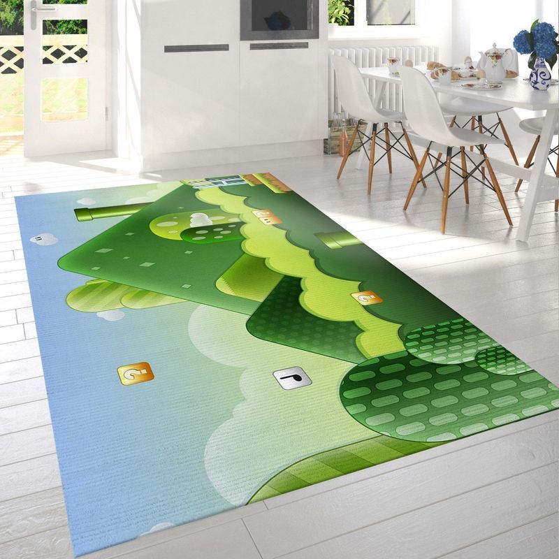 Deschea Super Mario 120 Area Rug And