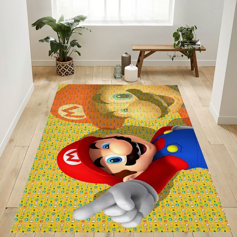 Deschea Super Mario 16 Area Rug And