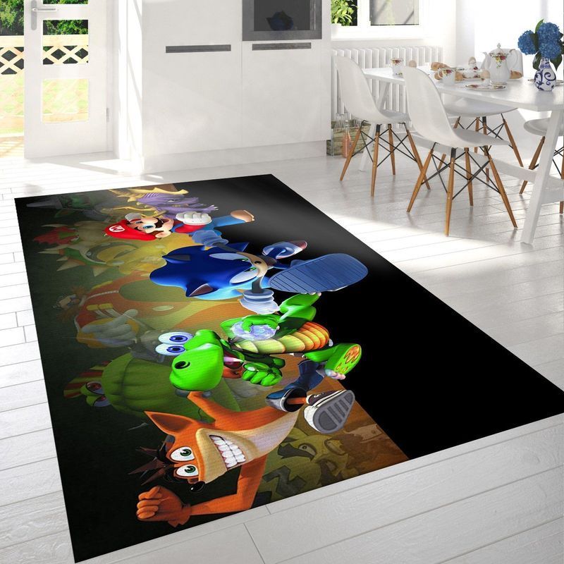 Deschea Super Mario 22 Area Rug And