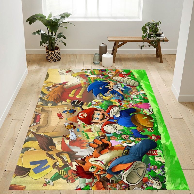 Deschea Super Mario 24 Area Rug And