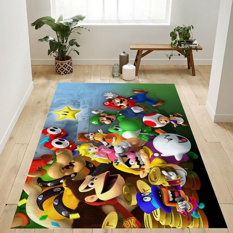 Deschea Super Mario 36 Area Rug And