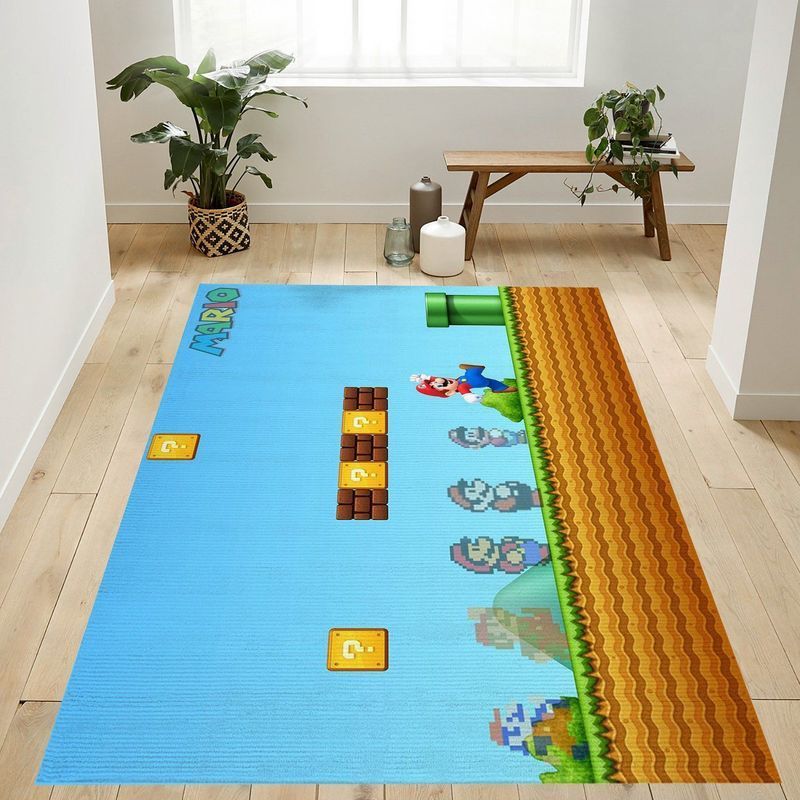 Deschea Super Mario 40 Area Rug And