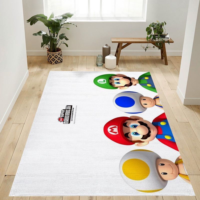 Deschea Super Mario 44 Area Rug And