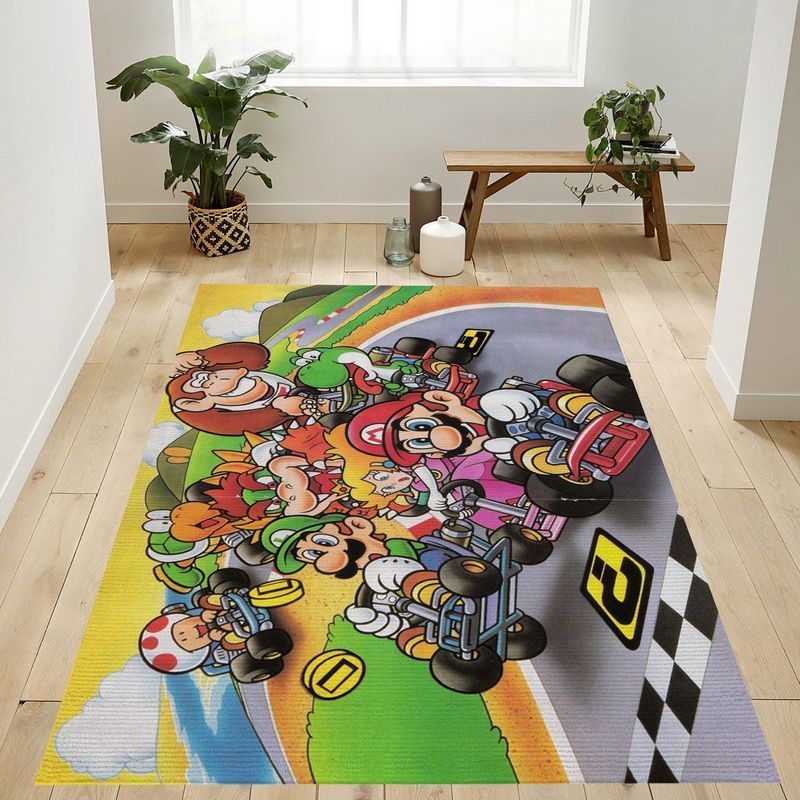 Deschea Super Mario 46 Area Rug And