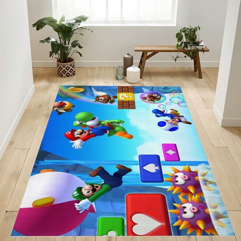 Deschea Super Mario 49 Area Rug And