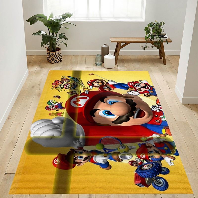 Deschea Super Mario 55 Area Rug And