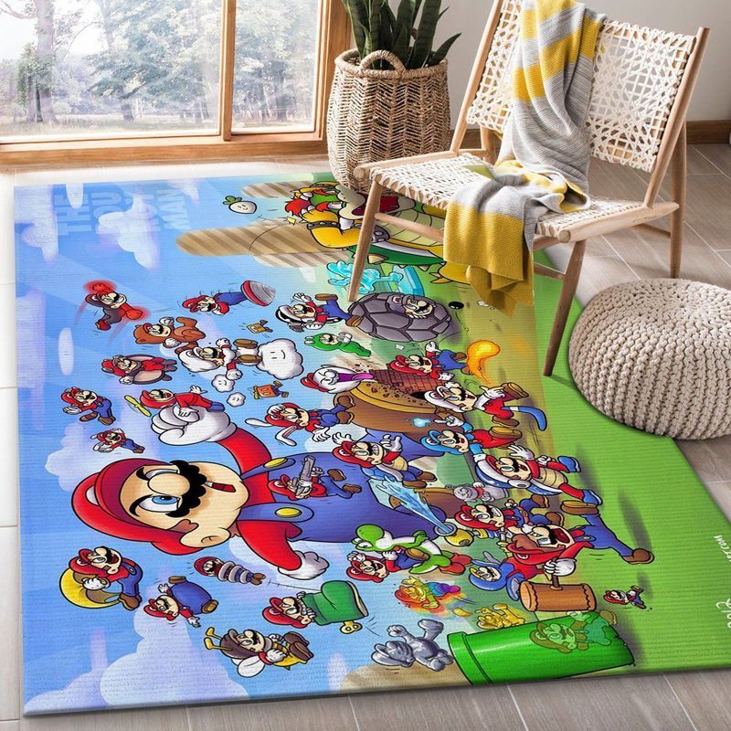 Deschea Super Mario 6 Area Rug And