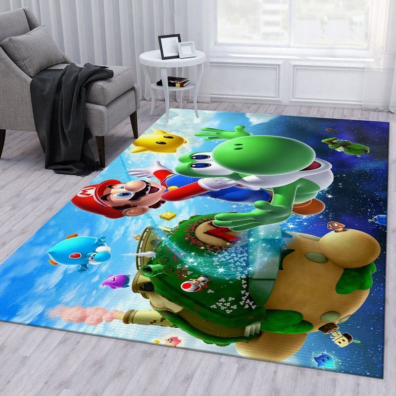 Deschea Super Mario 73 Area Rug And