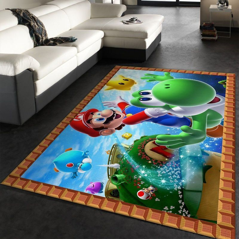 Deschea Super Mario 76 Area Rug And