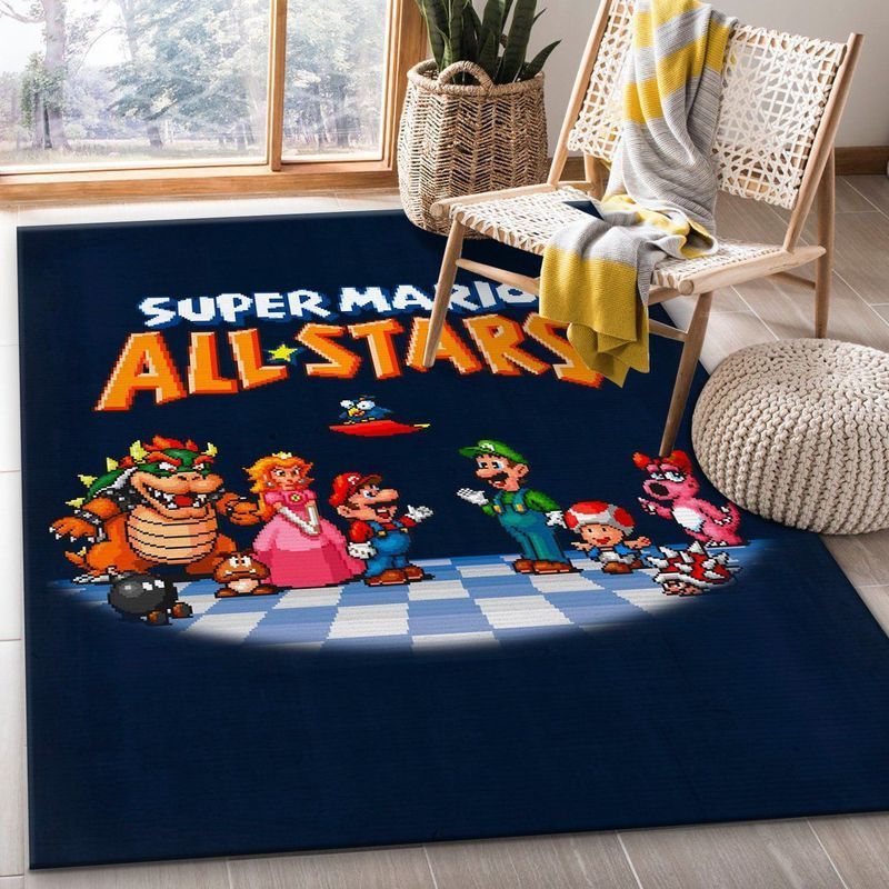 Deschea Super Mario All Stars 1 Area Rug And