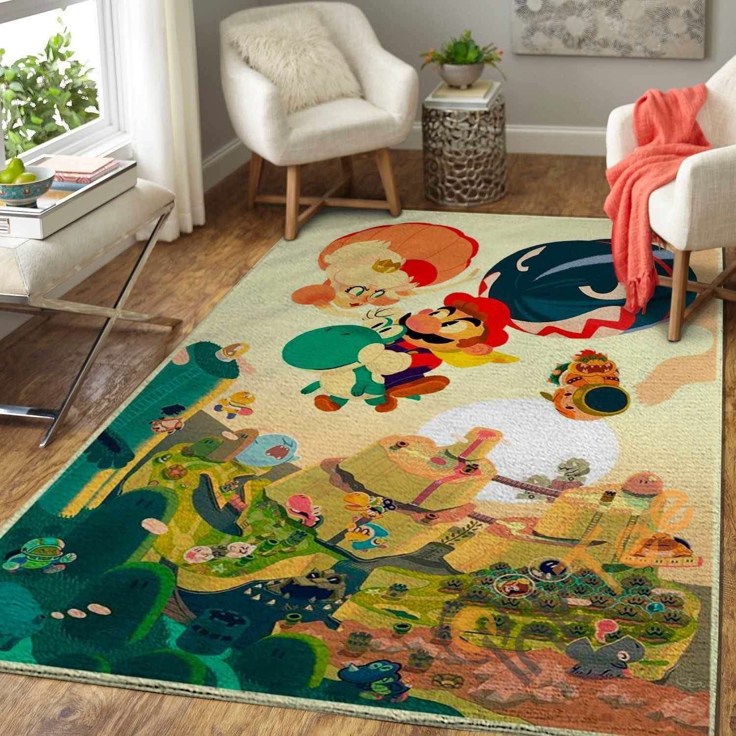 Deschea Super Mario Area Rug