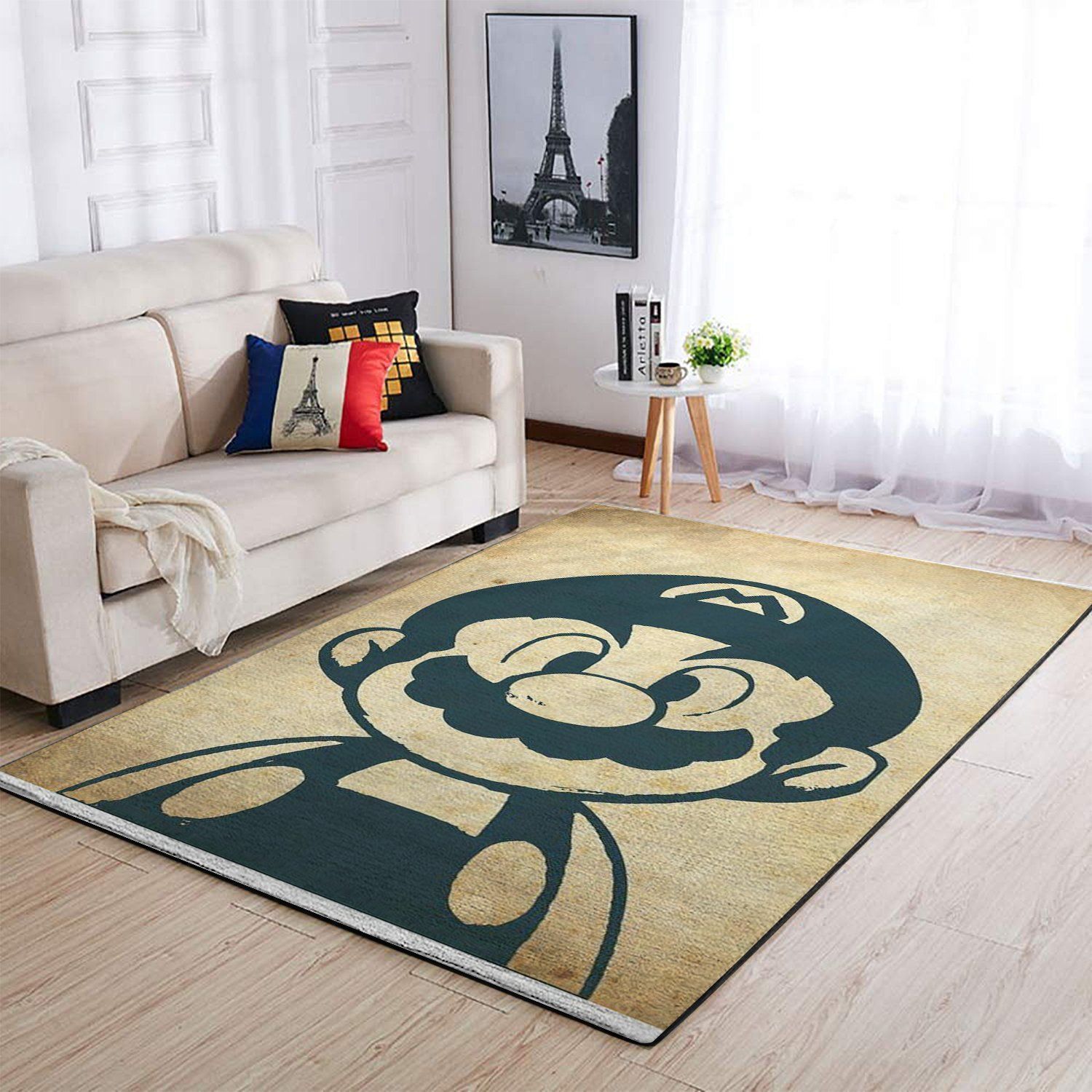 Deschea Super Mario Area Rug Nintendo Video Game Gamer V885