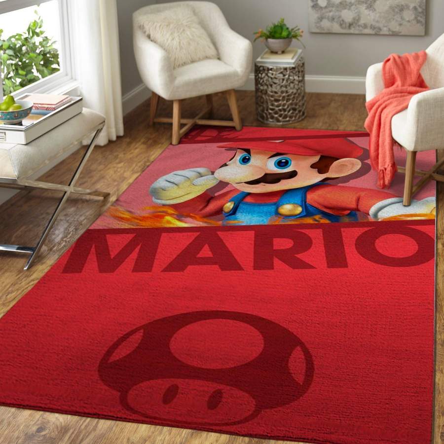 Deschea Super Mario Area Rug Nintendo Video Game Gfd 1910138