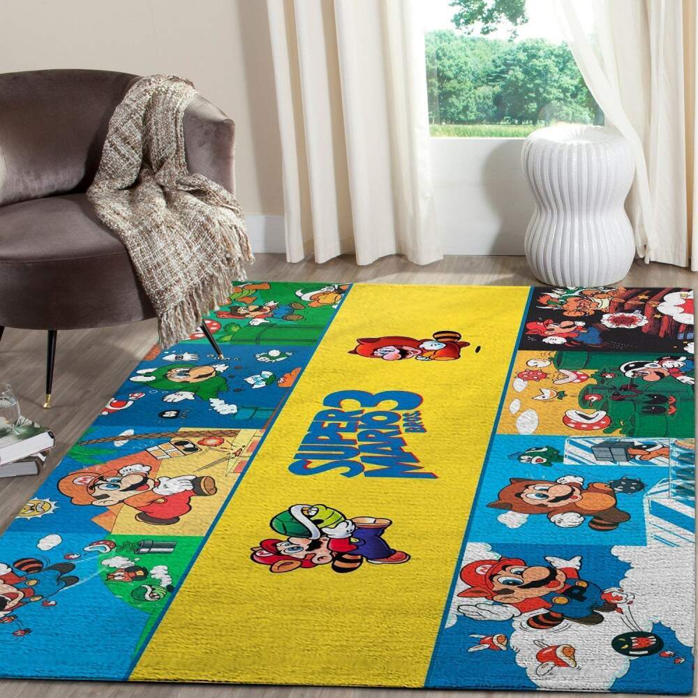 Deschea Super Mario Area Rug Nintendo Video Game Gfd 1912065 Area