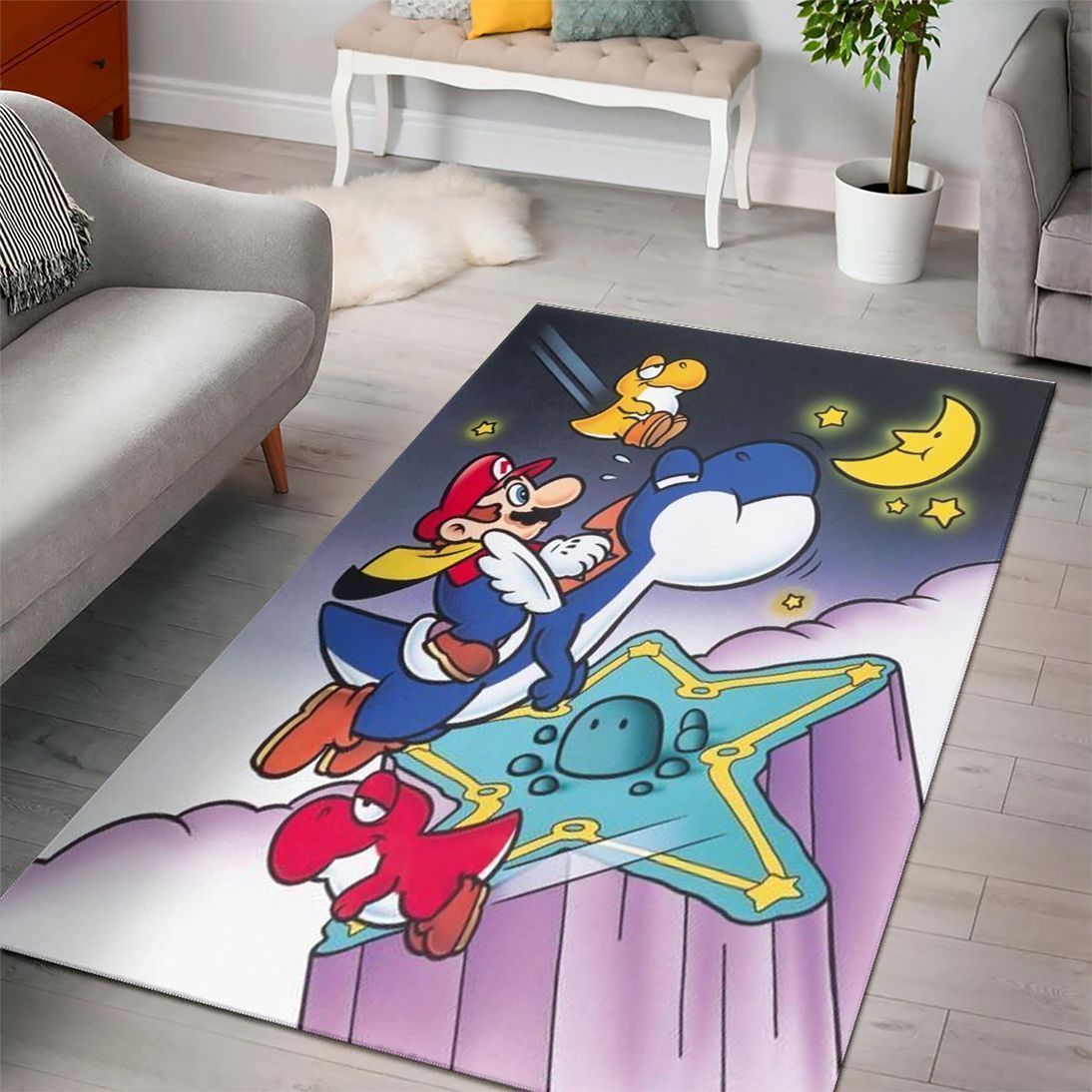 Deschea Super Mario Bros Gaming Collection Area Rugs