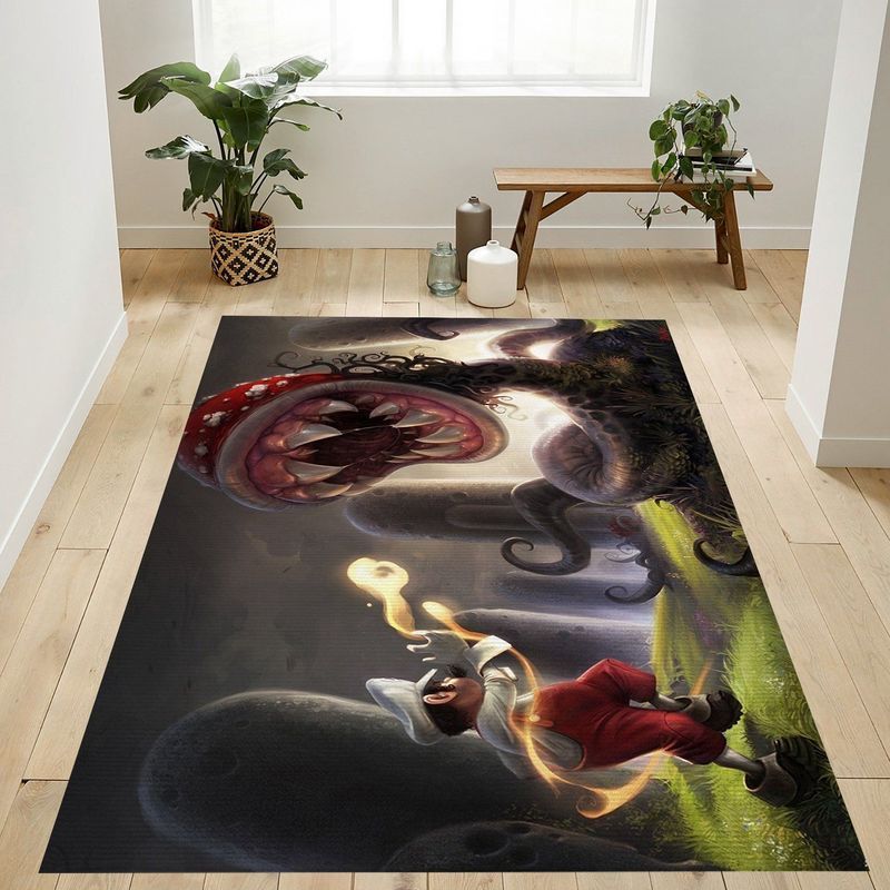 Deschea Super Mario Bros Piranha Plant Representation Art And Craft Area Rug And