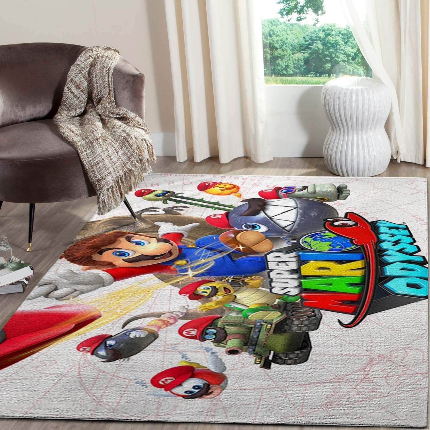 Deschea Kobe Invincible Area Rug Bedroom