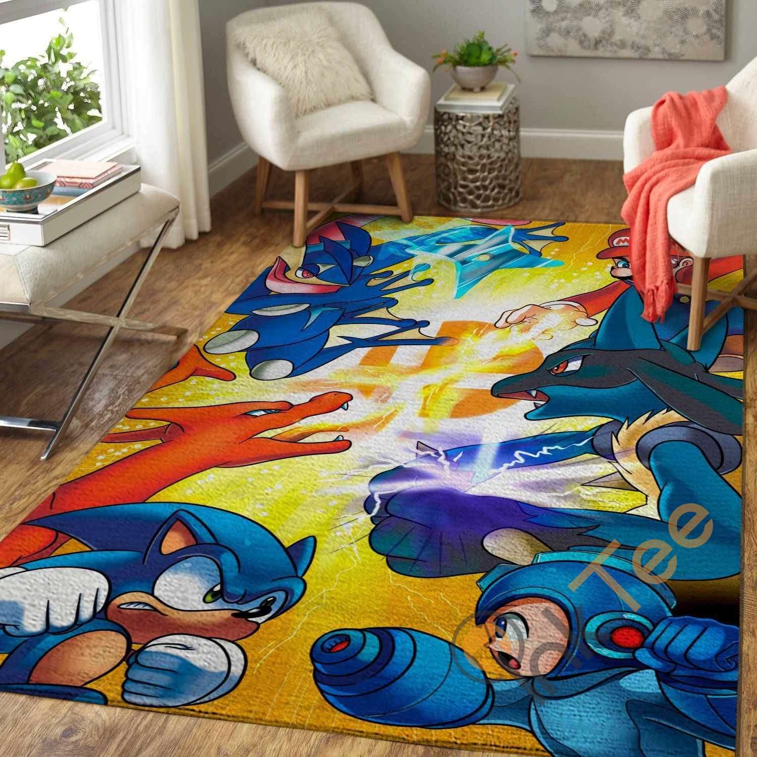 Deschea Super Smash Bros. Area Rug