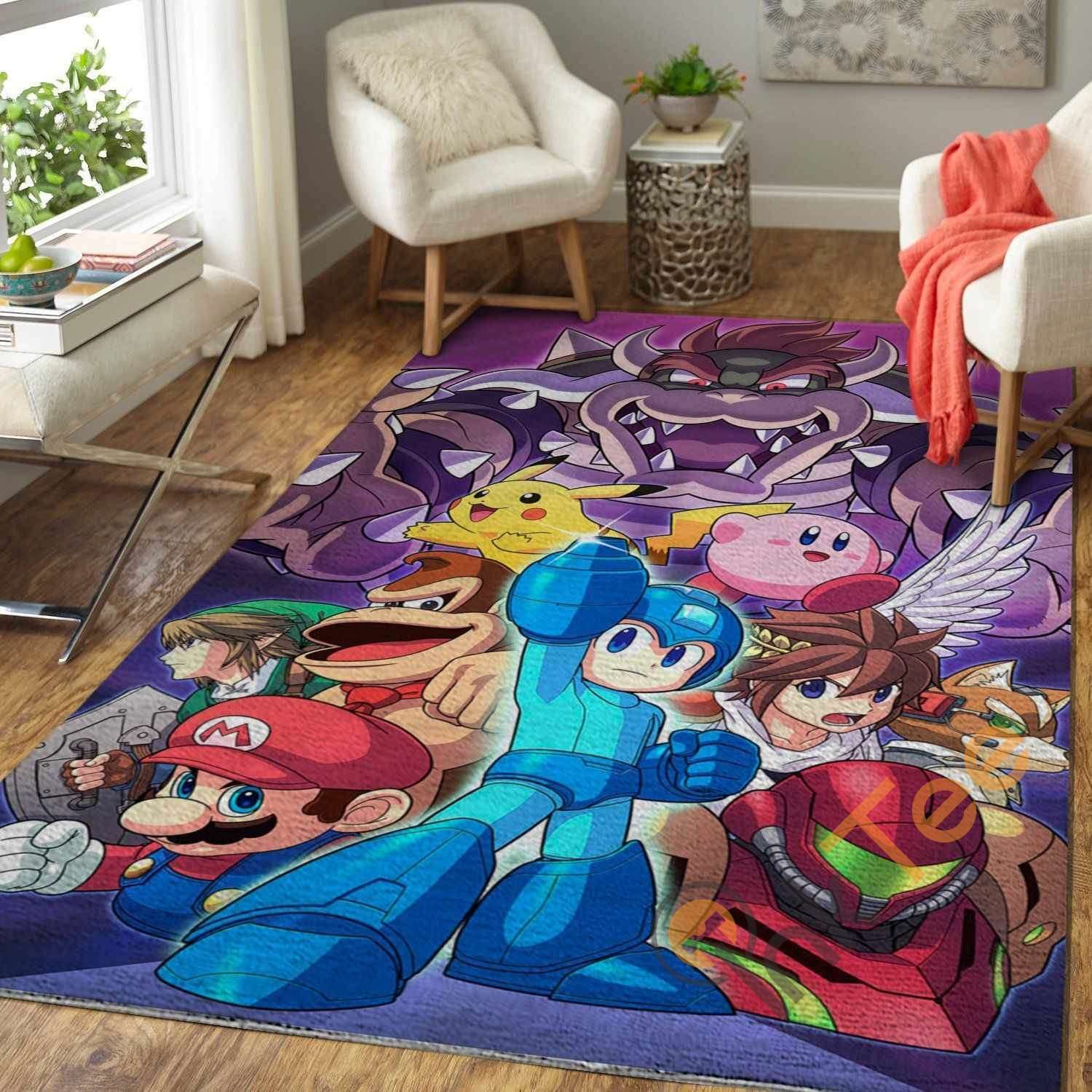 Deschea Super Smash Bros. Area Rug